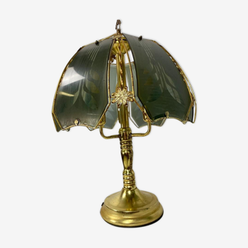Lampe de table vintage Hollywood Regency "gold"