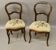 Pair of Louis Philippe chairs with petit point tapestry