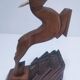 pair of art deco bookends in chamois wood