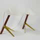 Two white desk lamps "Billy TL" by J.T. Kalmar, Vienna, mid-century style.