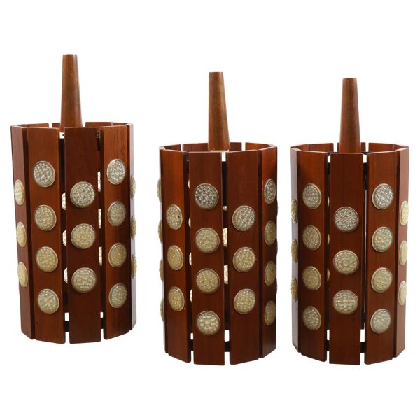 Lampe suspendue  par  Verner Wood Wood Danemark. 1960s.