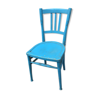 Vintage wooden bistro chair painted 1930