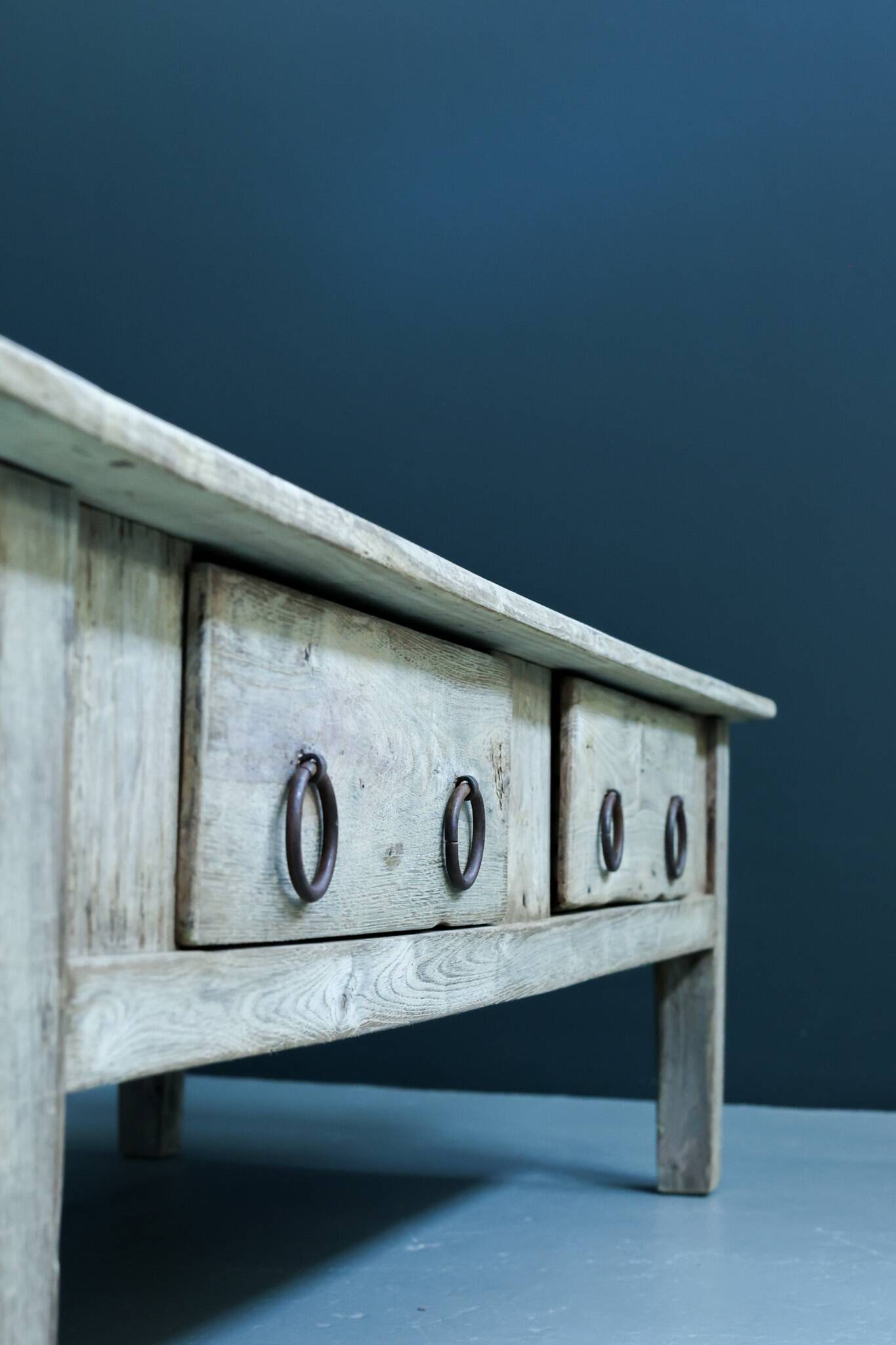 Coffee Table Spanish Farmhouse, Early 19th Century - Oak Table, Antique Tab