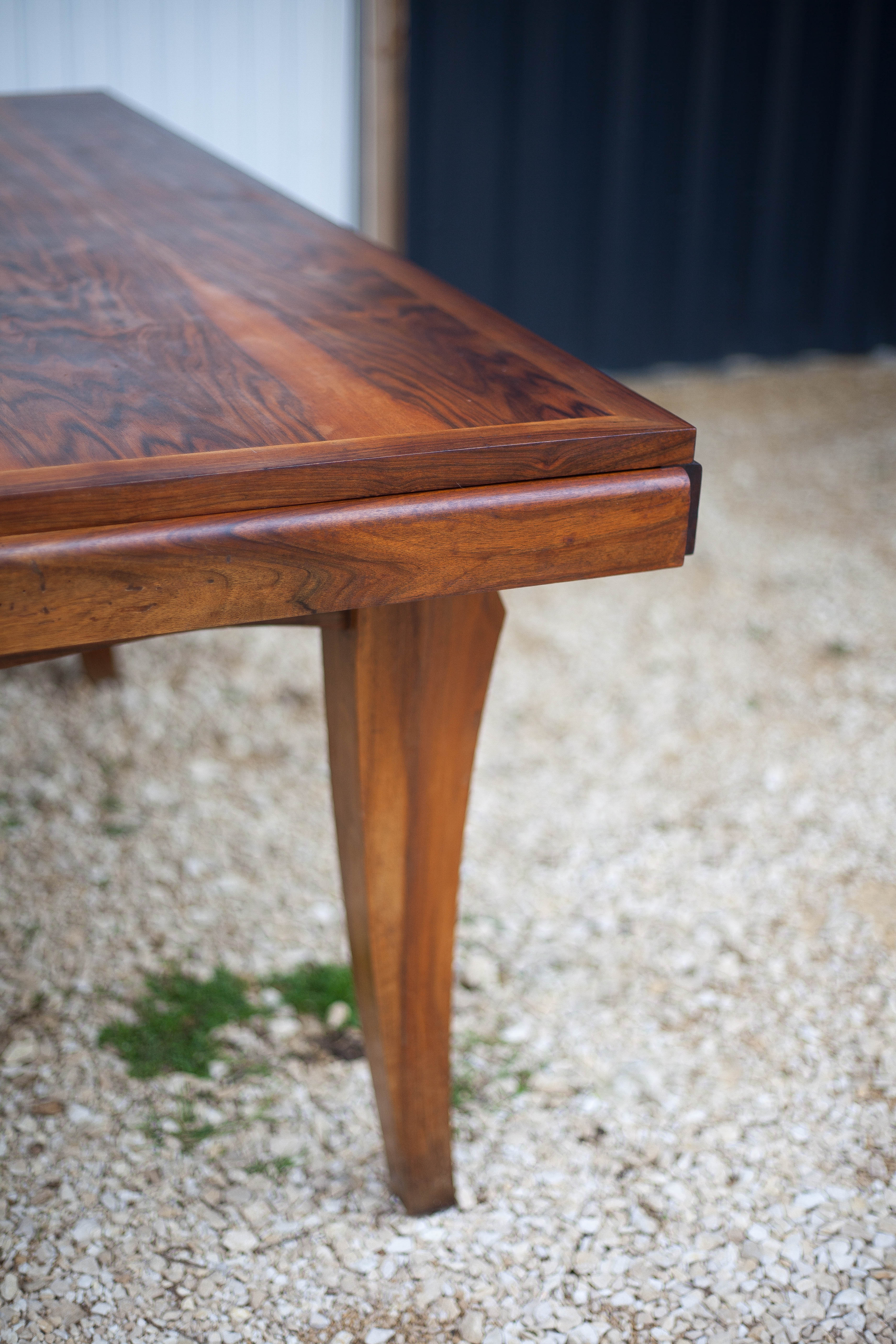 Art-Deco style wooden dining table