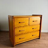 Gauthier Maison chest of drawers in solid pine, 1980s