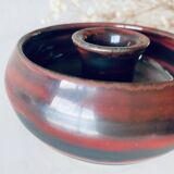 Ceramic candle holder signed