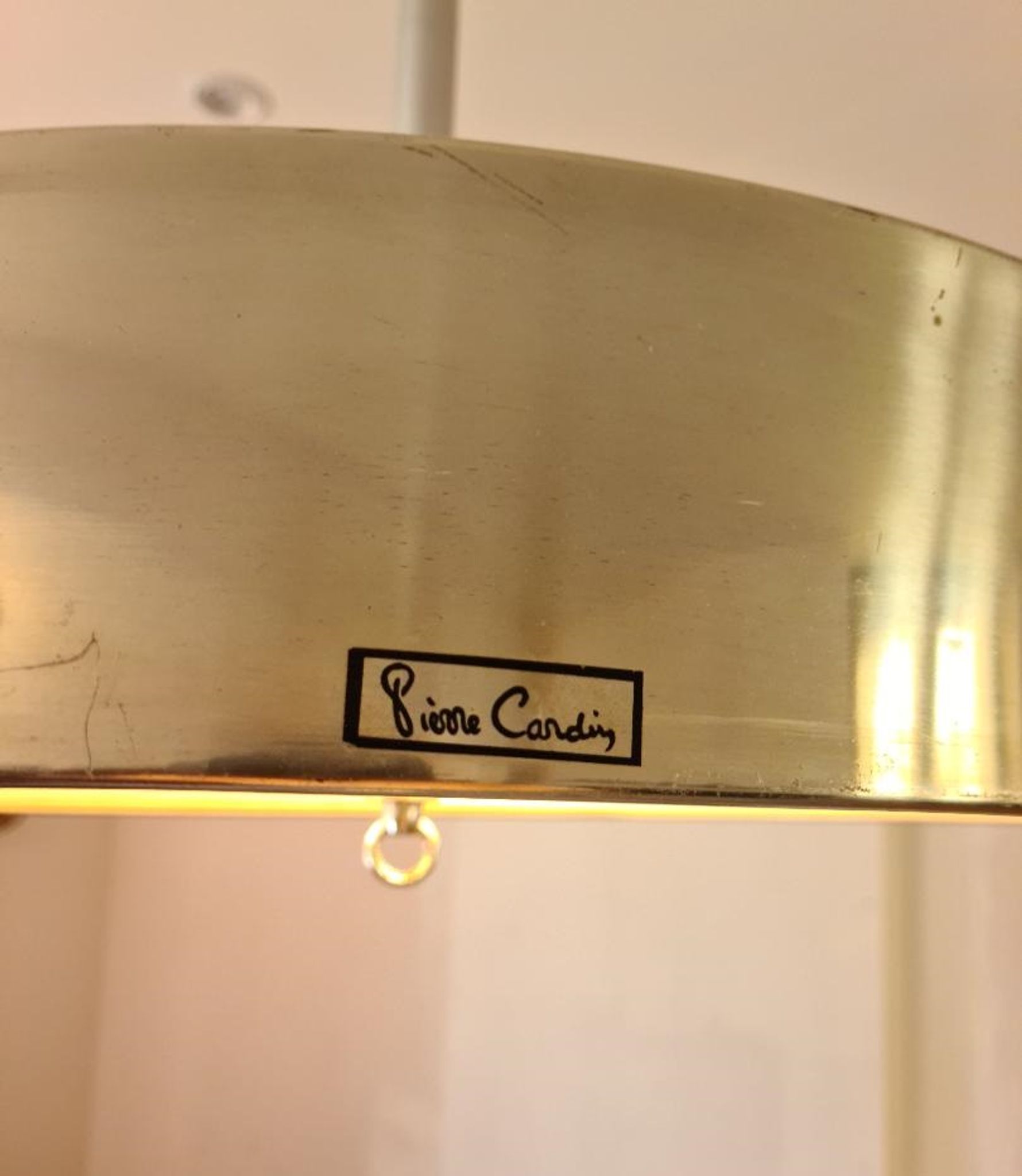 Hanging lamp signed Pierre Cardin