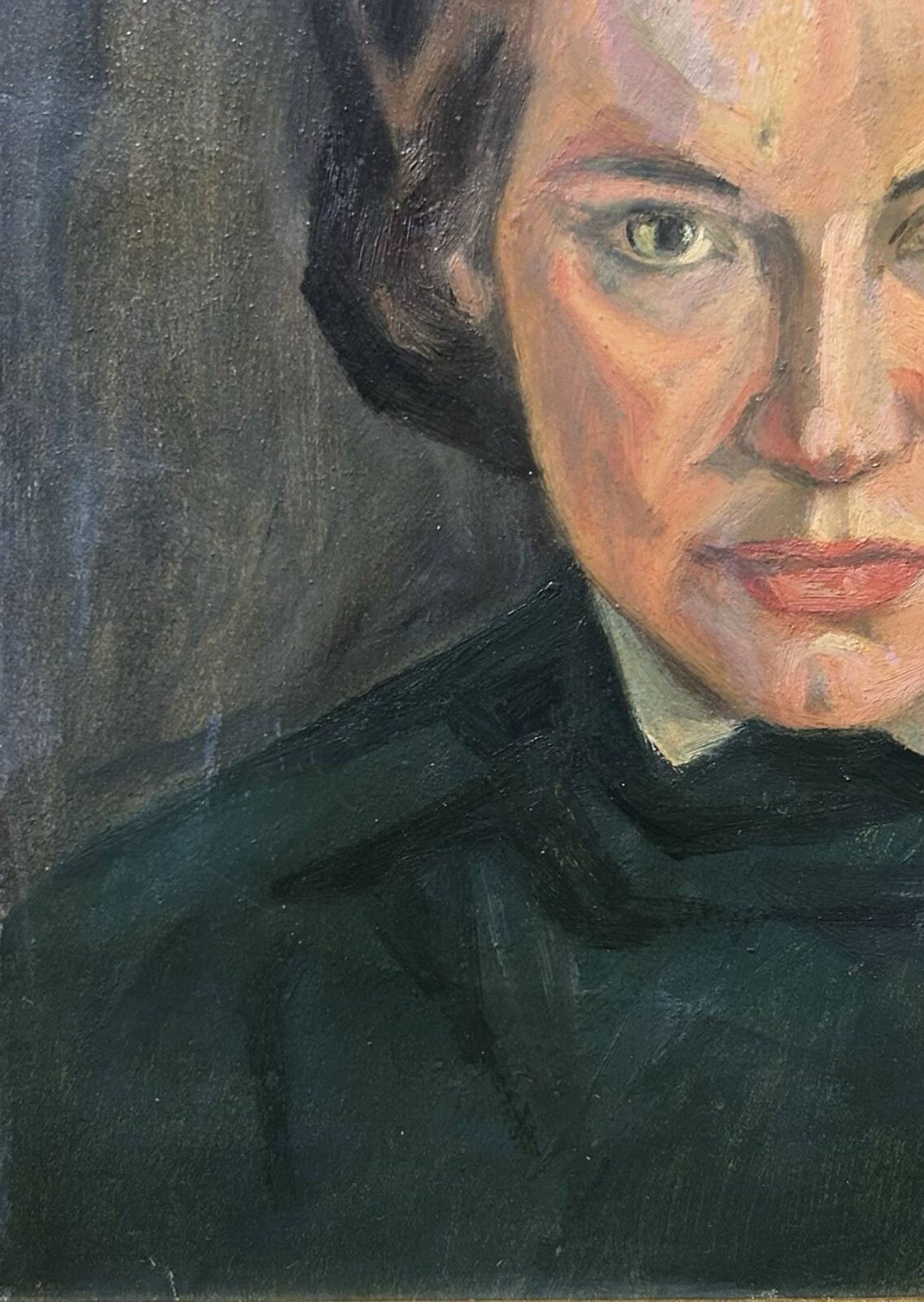 Late 19th Century Antique Female Portrait Painting
