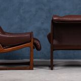 Mid-Century Armchairs in Rosewood by Torbjørn Afdal for Nesjestranda Møbelfabrikk, 1960s, Set of 2