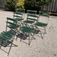6 chaises pliantes de jardin