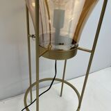 Hot air balloon lamp glass / gold metal