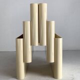Off white beige magazine rack by Giotto Stoppino for Kartell, Italy 1970s