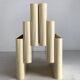 Porte-revues beige blanc cassé par Giotto Stoppino pour Kartell, Italie 1970