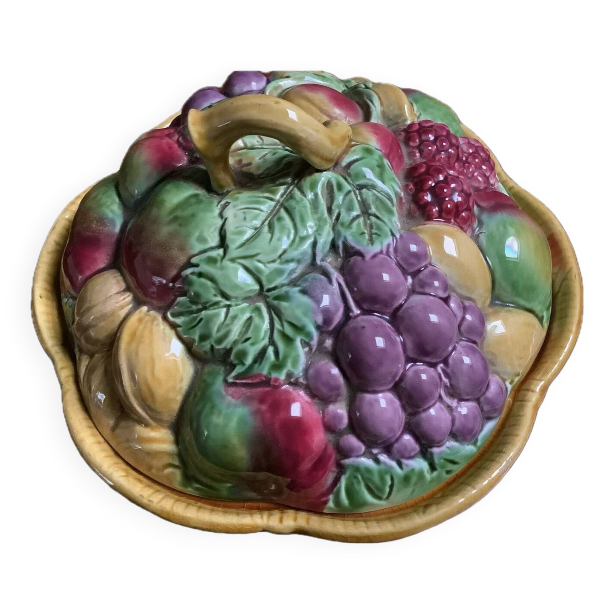 Slush cup or compote bowl with fruit decor