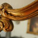 Miroir rocaille style Louis XV artisanal en bois doré XXème 80X65