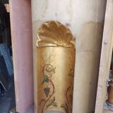 Superb early 19th century church tabernacle in gilded stuccoed wood