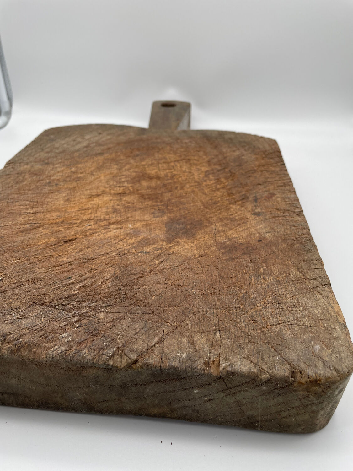 Ancienne planche billot à découper en bois