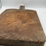 Old wooden cutting log board