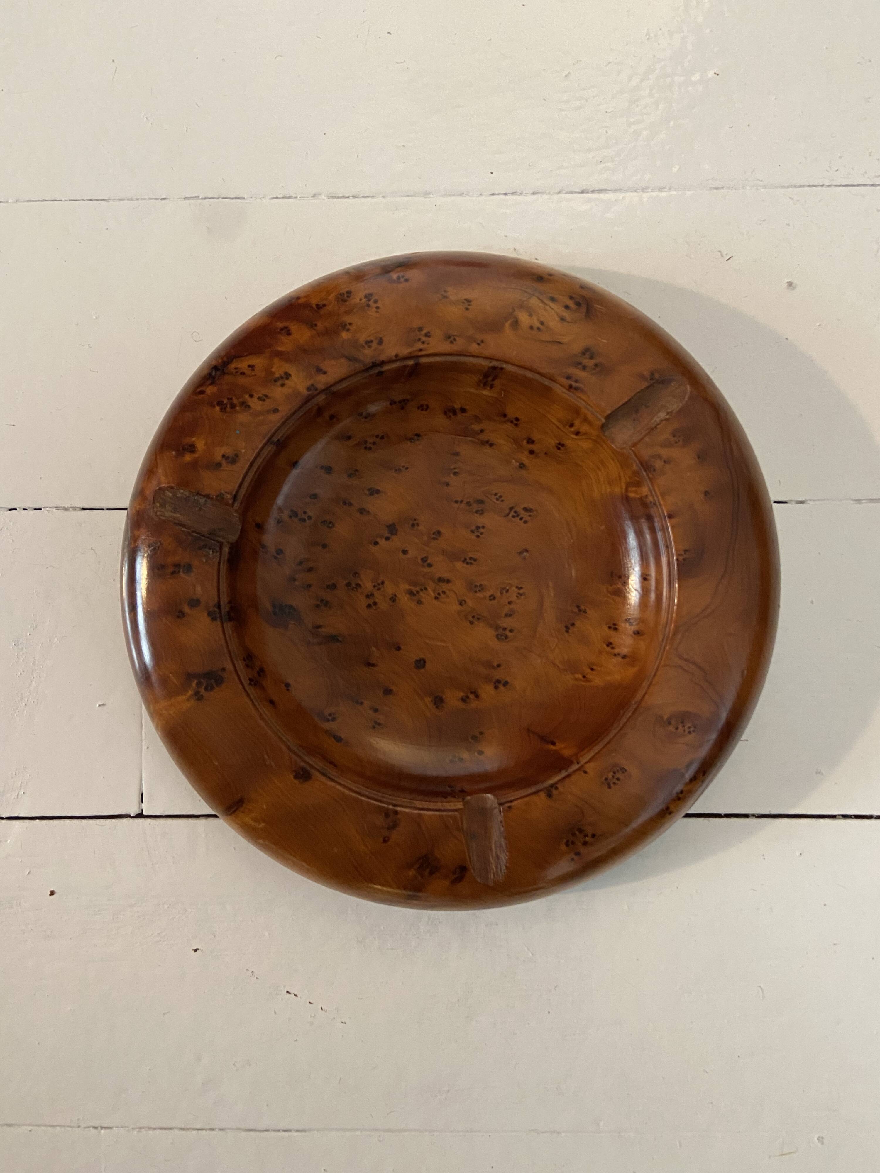 elm burl ashtray
