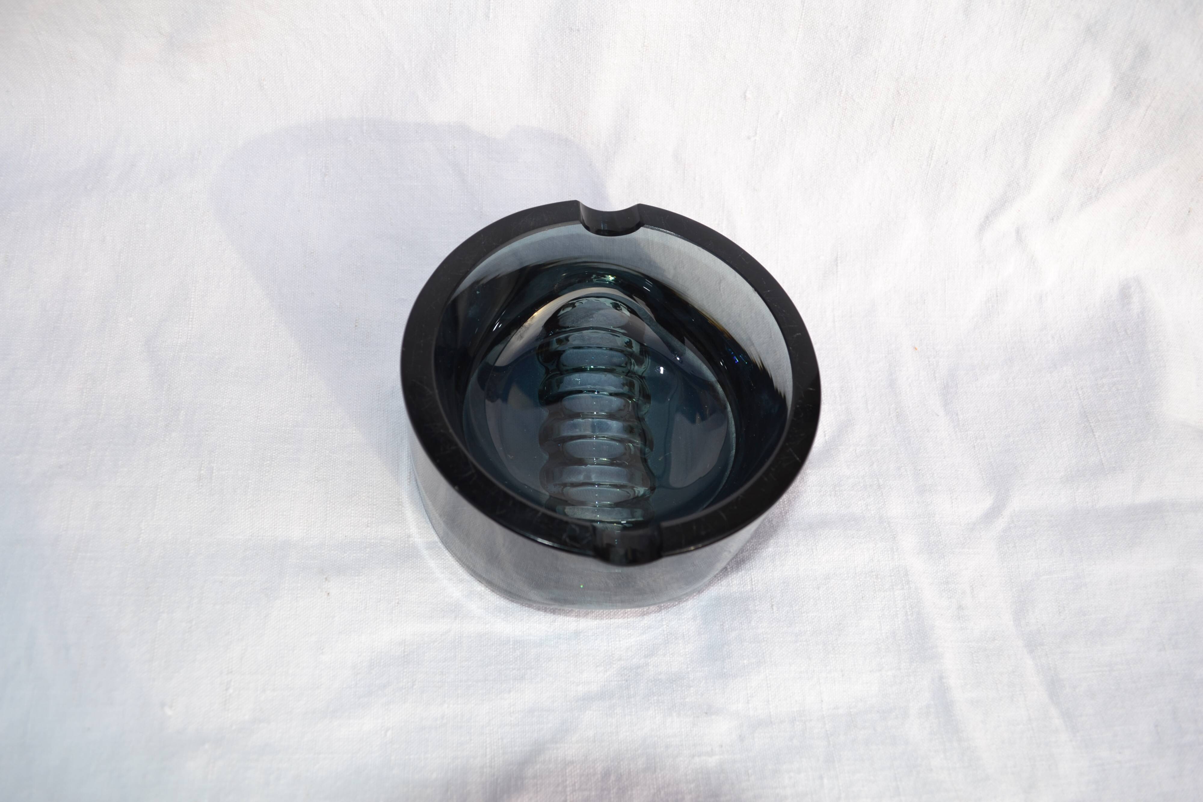 Ashtray blue night 70s