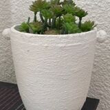 Trio of white vases