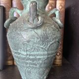 Terracotta amphora vase