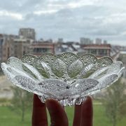 Lausitzer Glaswerke, East German (GDR) Crystal Glass Serving Bowl, Medea Design by R. Koschnick
