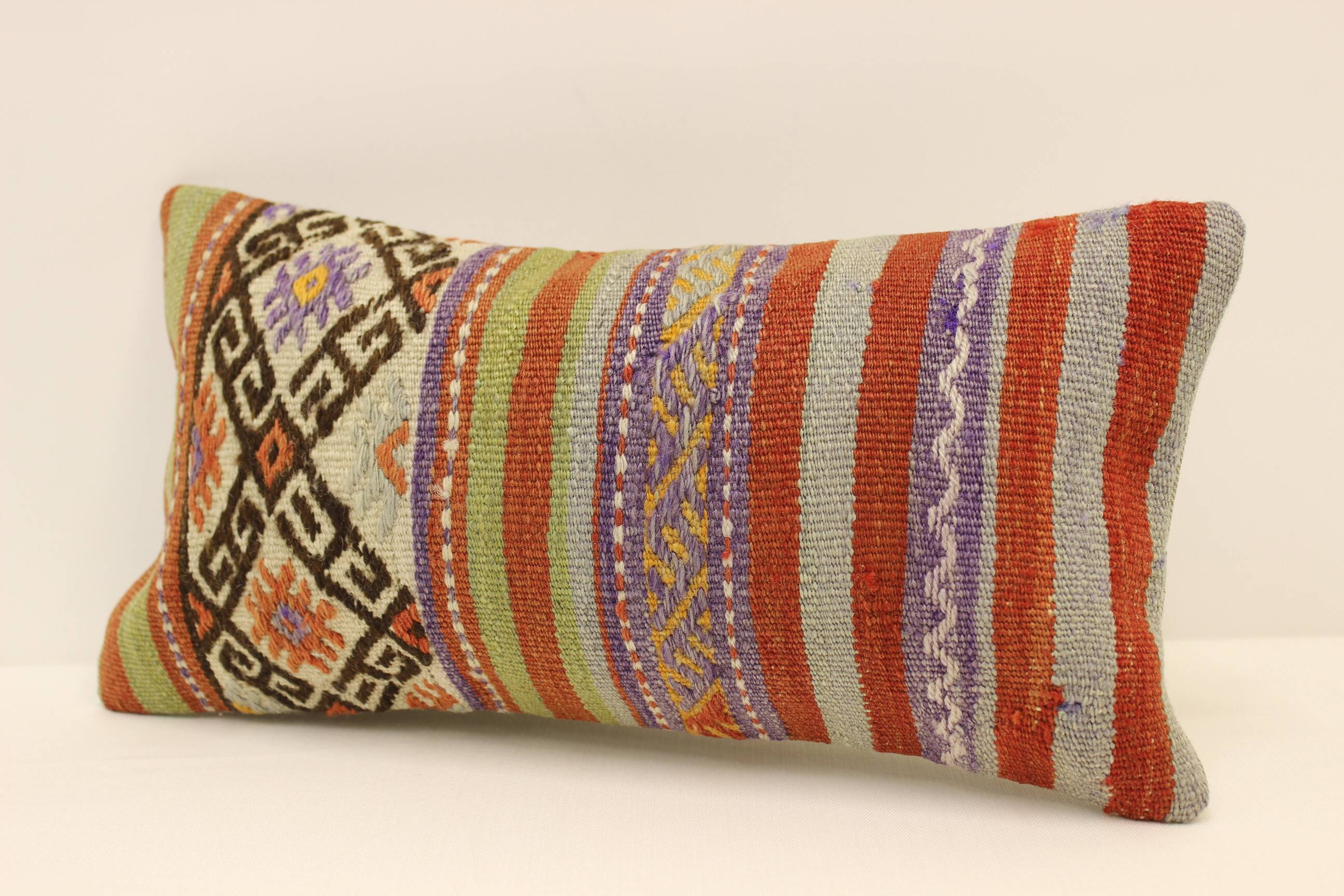 Turkish kilim cushion, 20x40 cm, YK-217