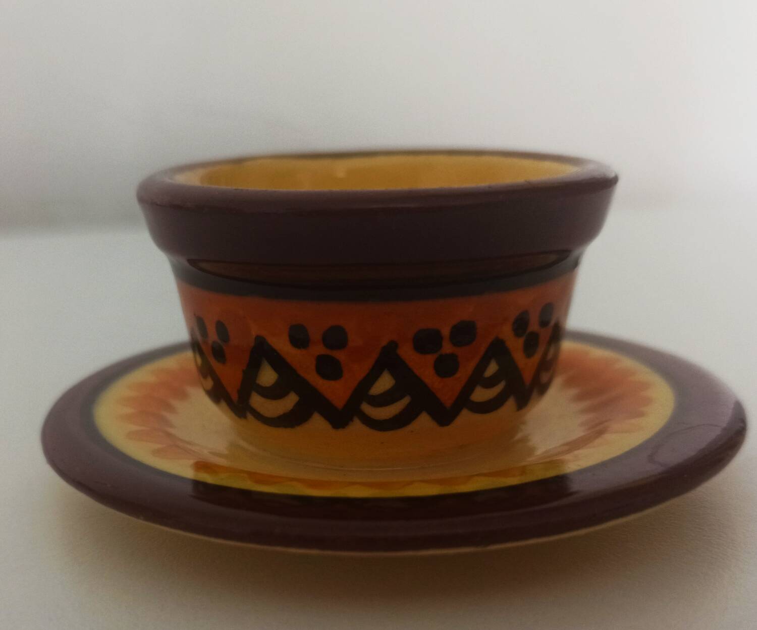 Henriot Quimper egg cup or small butter dish