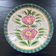 Italian dish with floral decoration