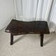 Rustic solid wood coffee table, Wabi-Sabi style, 1970s.