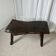 Rustic solid wood coffee table, Wabi-Sabi style, 1970s.