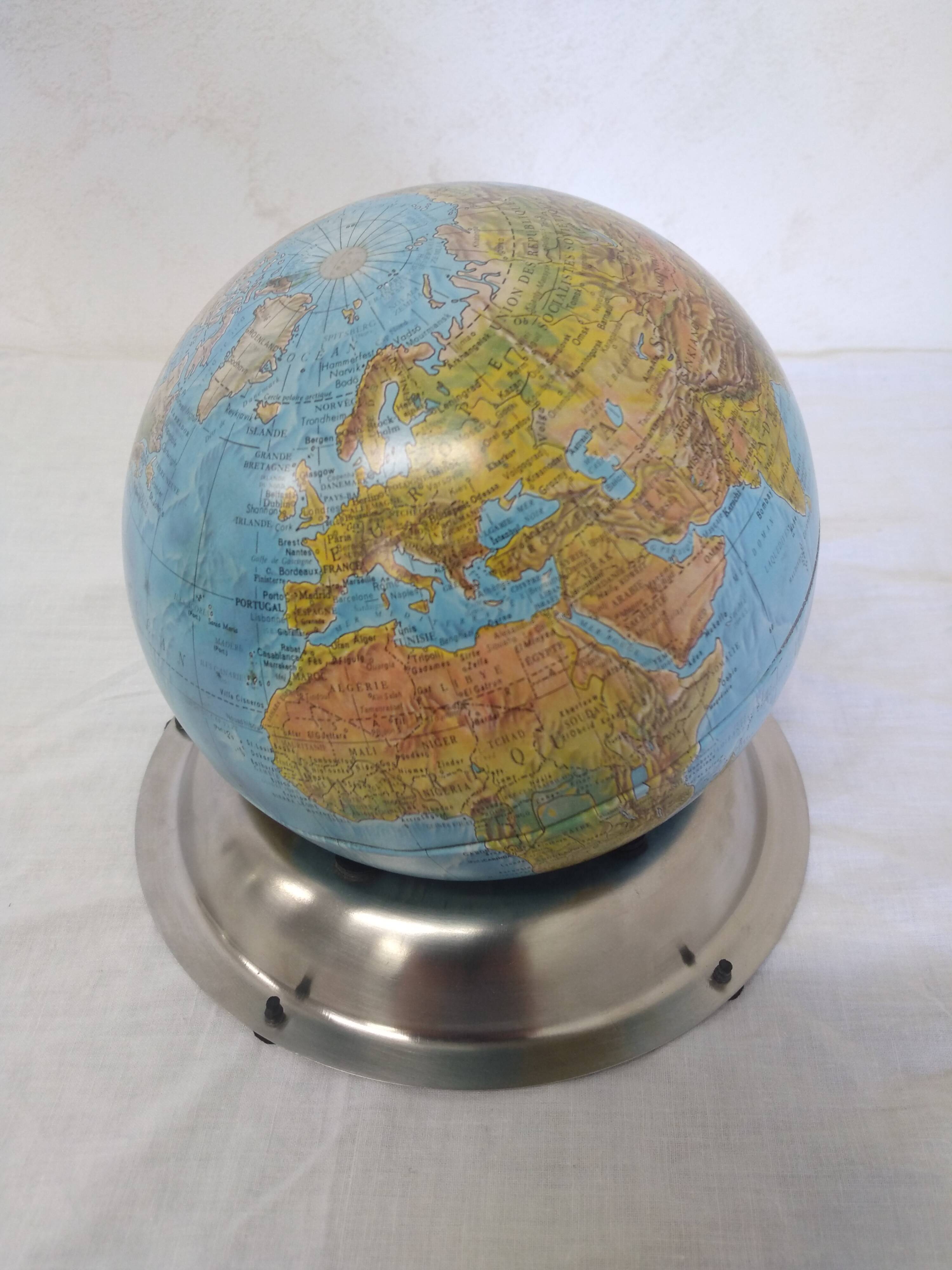 Globe terrestre scan-globe A/S 1973 Denmark