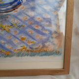 Still life in pastel, bouquet of flowers, spring, daffodils