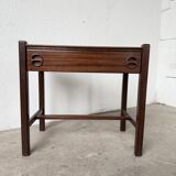 Jacques Hauville bedside table Roche Bobois mahogany