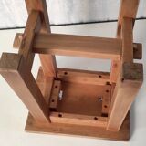 Solid wood workshop stool – 60s