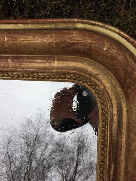 Large Louis Philippe golden mirror