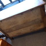 Coffre rustique symboles en marqueterie