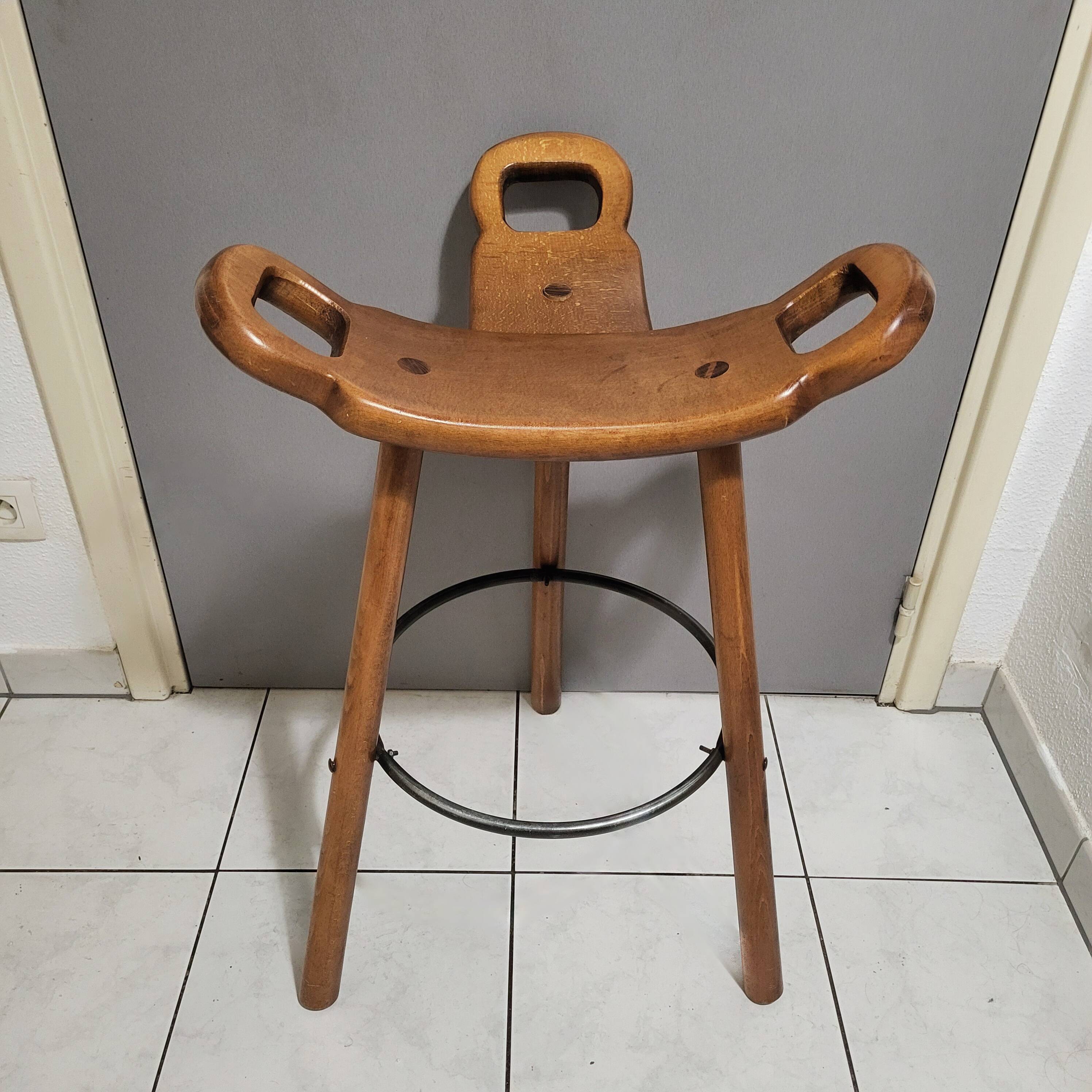 Bar stool, brutalist, Carl Malmsten