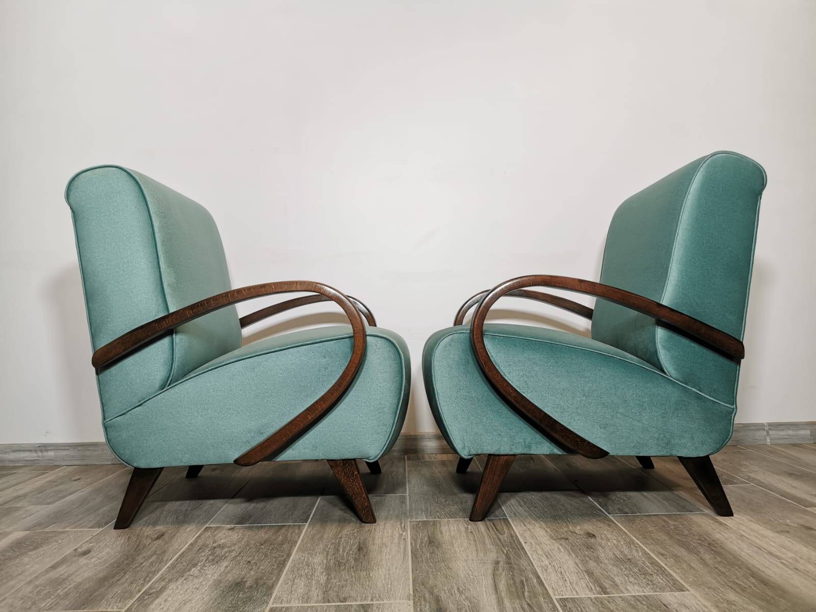 Armchairs by Jindrich Halabala, 1940s, Set of 2