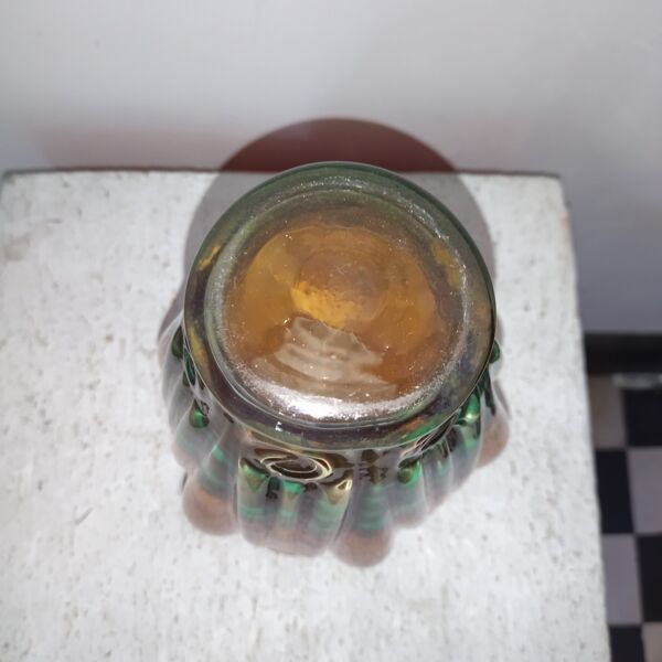 Vase en pâte de verre art-deco Lorrain Daum