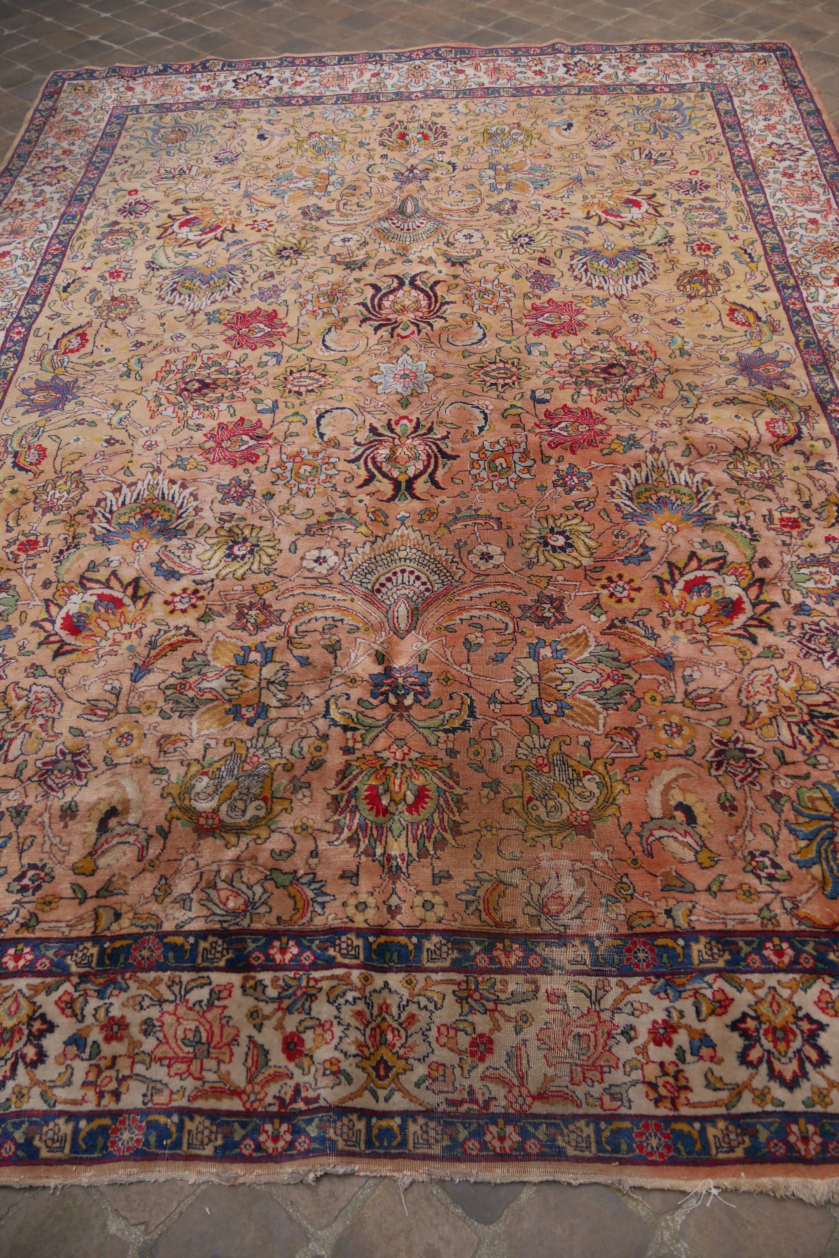 Oriental Persian carpet Tabriz vintage 320 x 240 cm