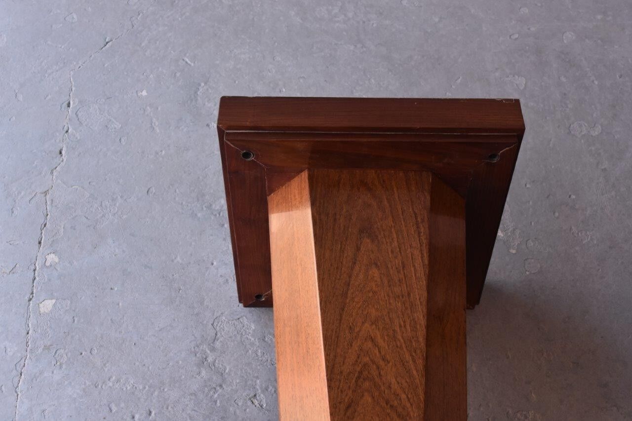 Square Deco 1930 rosewood side table