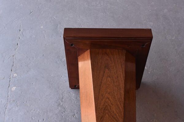 Table d'appoint carré en palissandre art déco 1930