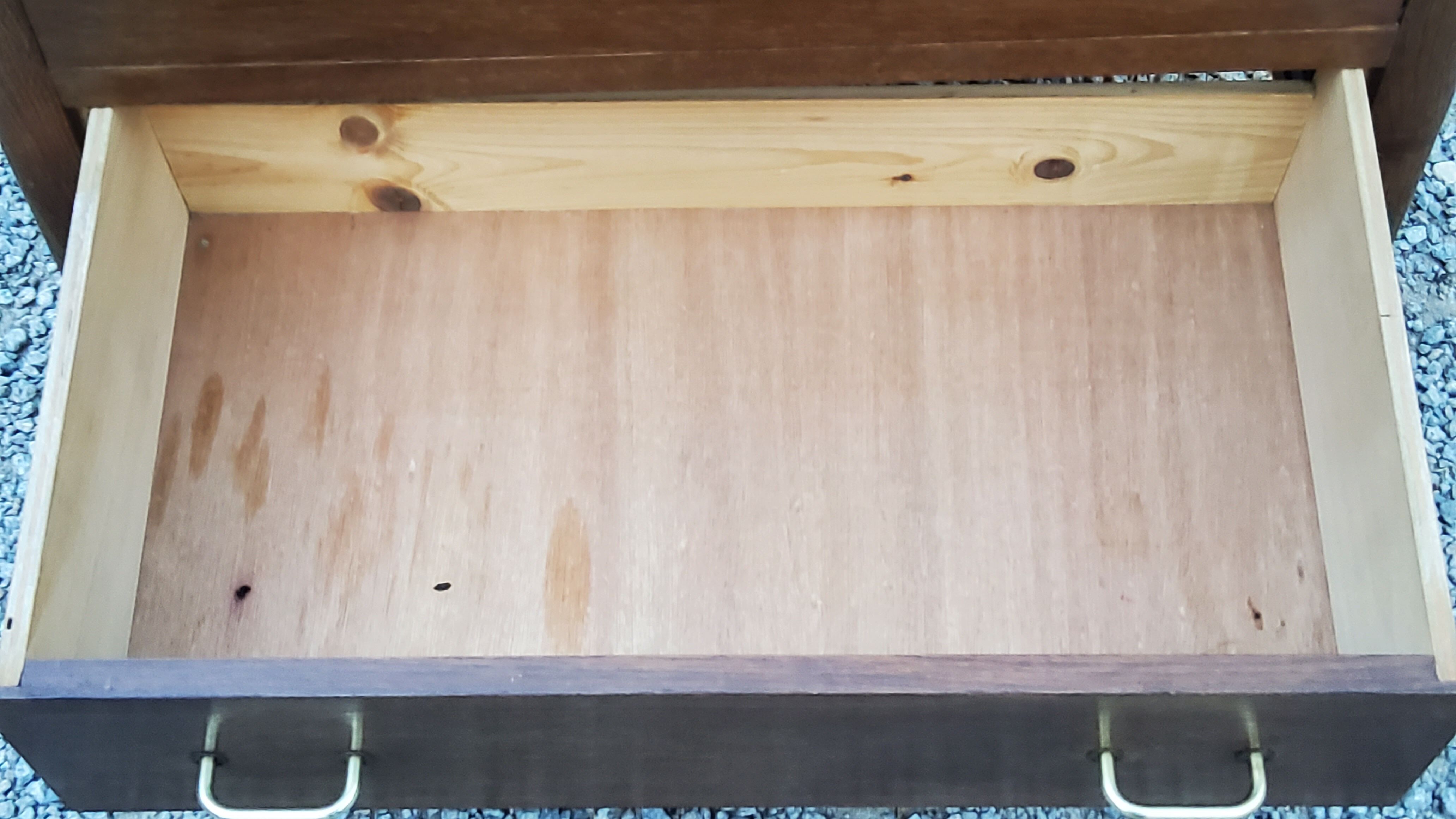 Vintage oak chest of drawers legs compass 3 drawers from the 50s