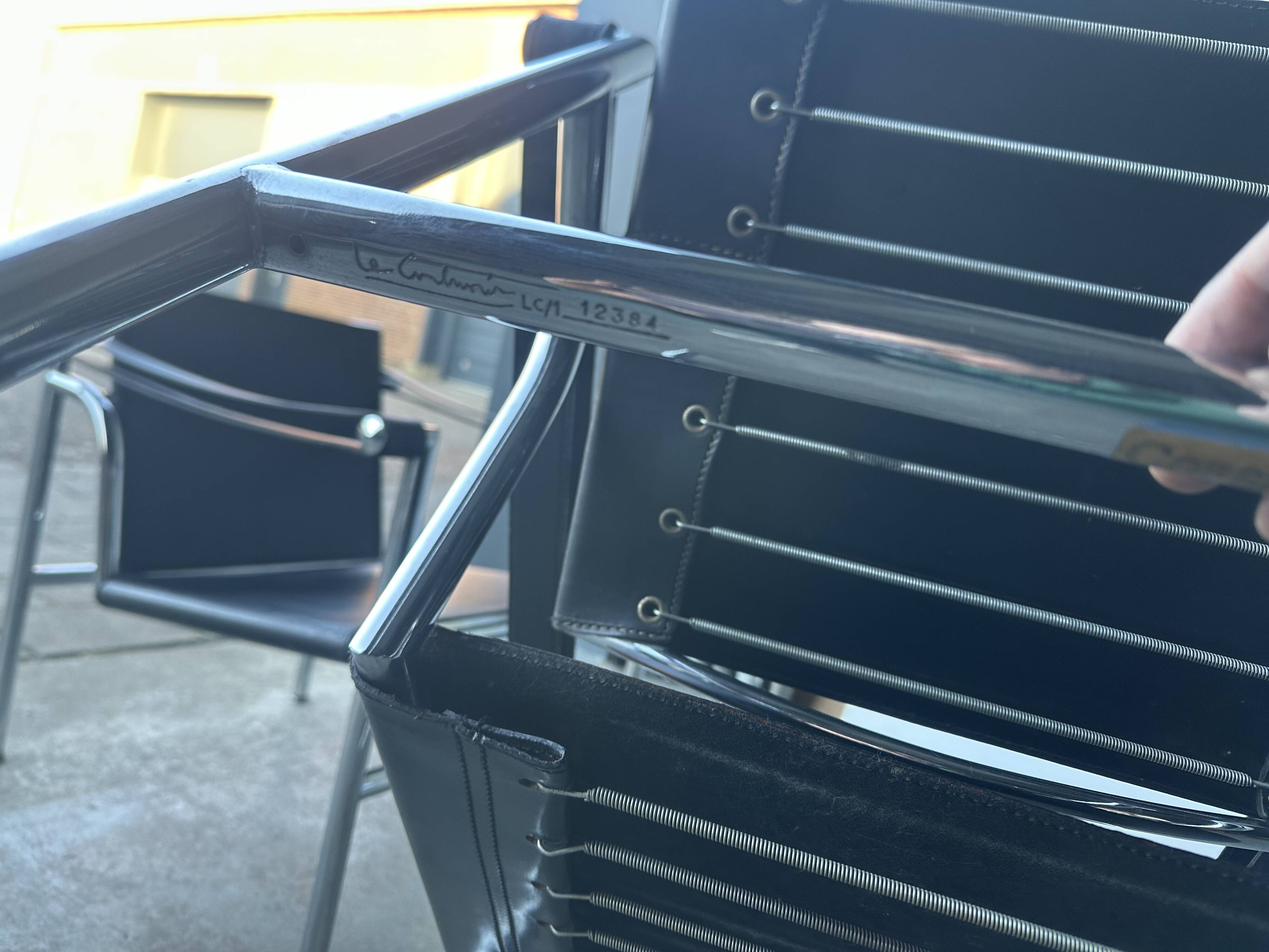 LC1 ponyskin armchair by Le Corbusier et al for Cassina 1980s