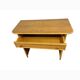 Console vintage en rotin avec tabouret / meuble coiffeuse