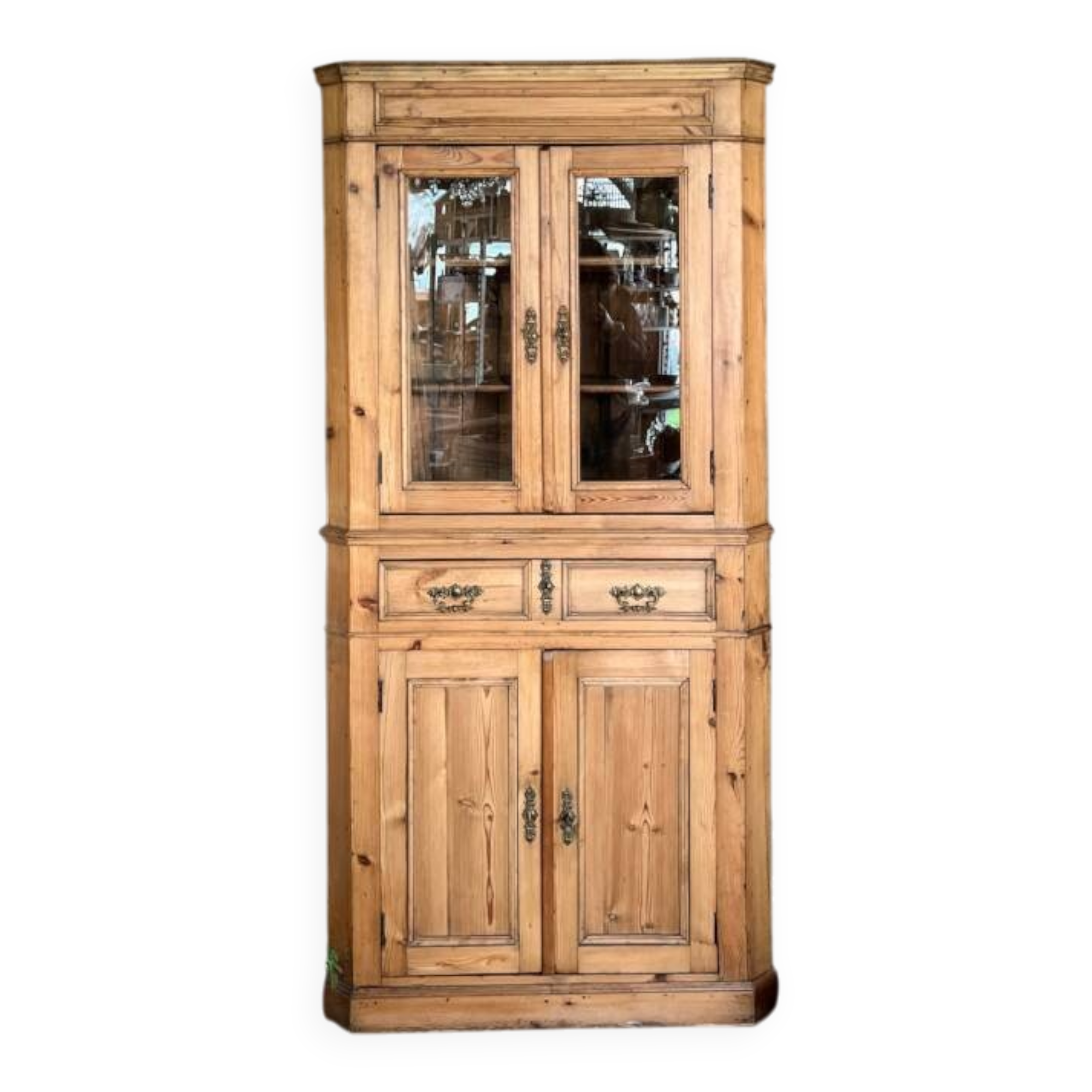 Corner unit in pine