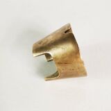 Modernistyczna popielniczka z mosiądzu, Dania, lata 70.