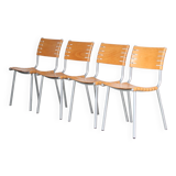 1980s Set of dining chairs by Ruud Jan Kokke for Harvink, Netherlands